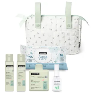 Suavinex Birdies Green Trolley Bag with 5 Items