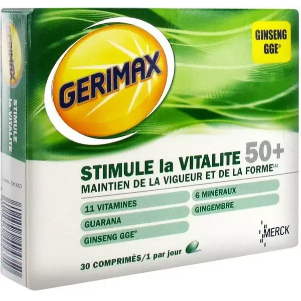 Gerimax tabletas de vitalidad 50 + 30