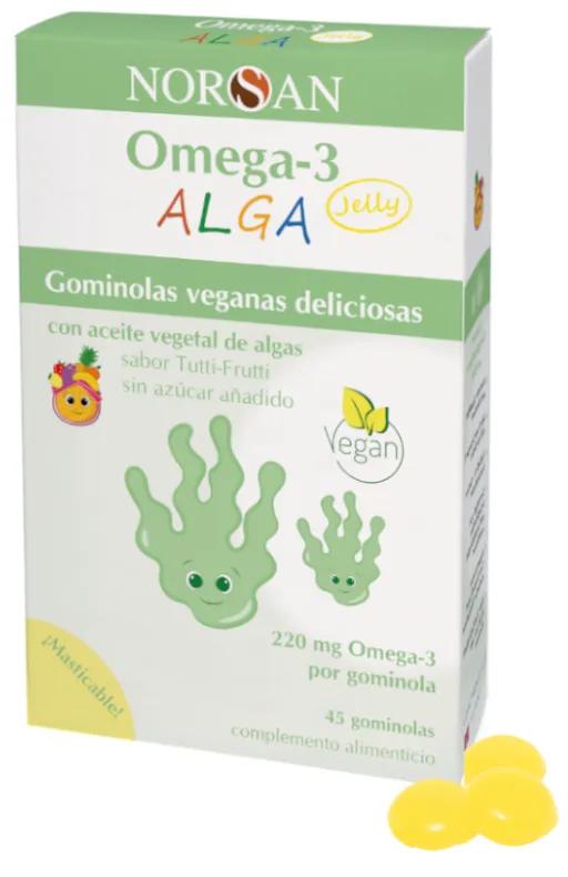 NORSAN Omega-3 ALGA Jelly +3 Years 45 Gummies