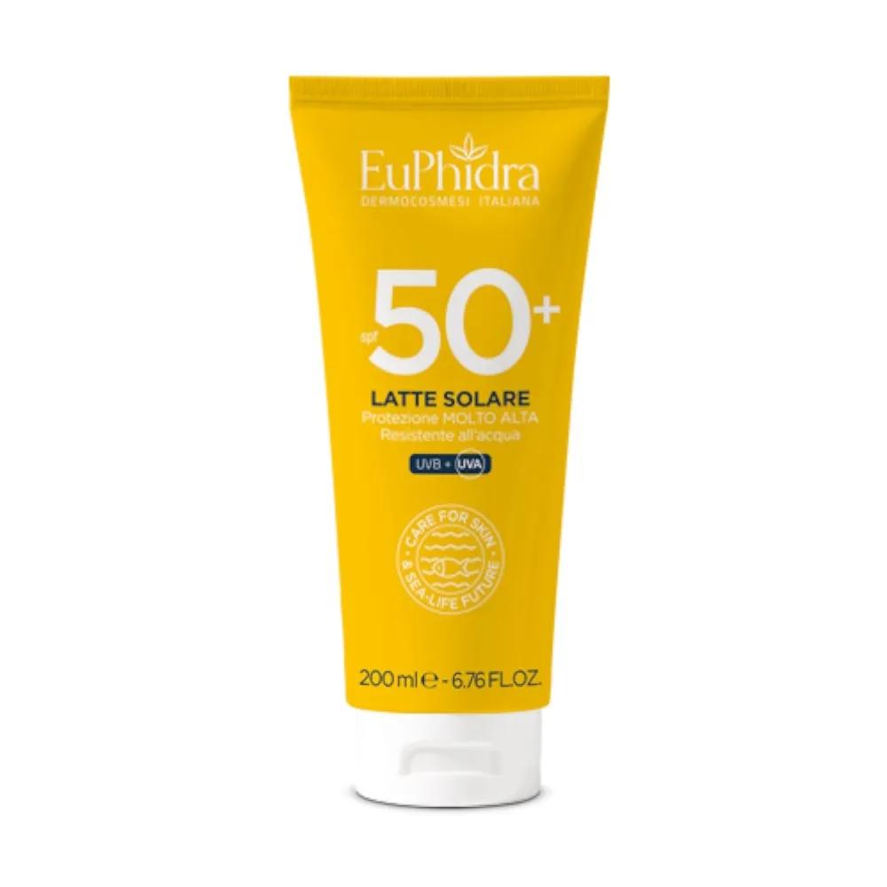 Euphidra Latte Solare SPF 50+ Protezione Solare Molto Alta 200 ml