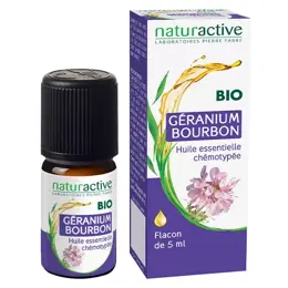 Naturactive Huile Essentielle Bio Géranium Bourbon 5ml