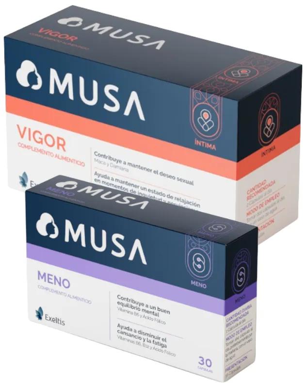 Musa Meno Ménopause 30 Gélules + Stimulation Sexuelle Vigueur 60 Gélules