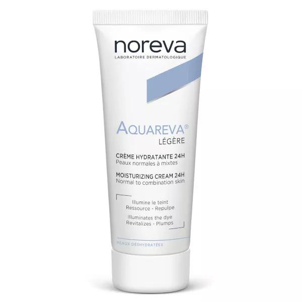 Noreva Aquareva Crème Hydratante 24H Texture Légère 40ml