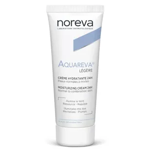 Noreva Aquareva Crema Idratante 24H, Texture Leggera, 40ml