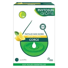 Phytosun Arôms Pastille Sans Sucre Gorge Citron 24 Unités