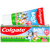 Pasta de dentes Colgate Kids First Smiles sabor morango para crianças dos 0 aos 5 anos.
