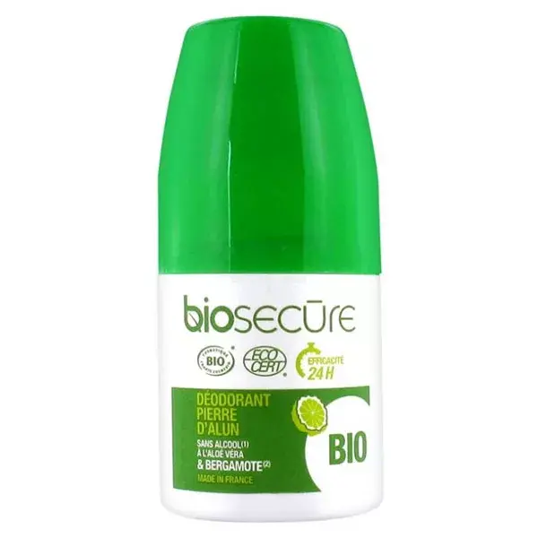 Bio Secure Deodorant stone of alum bergamot 50ml