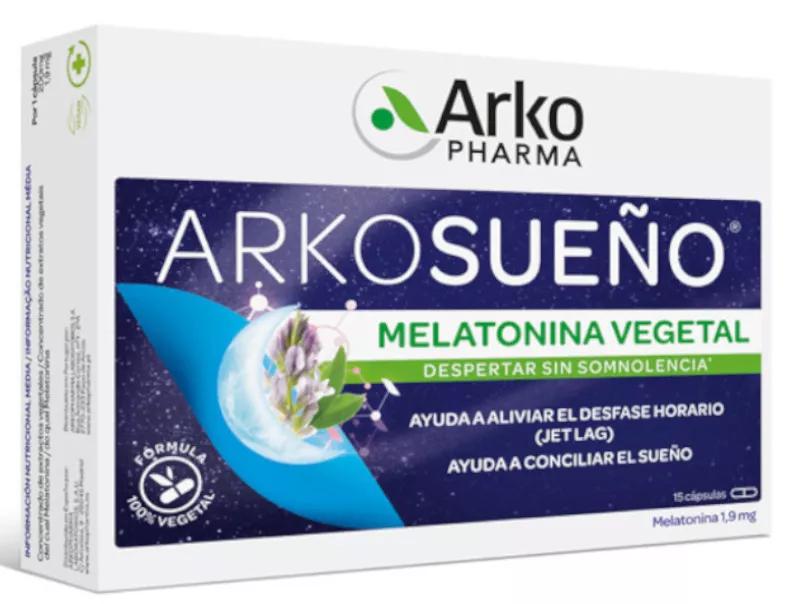 Arkopharma ArkoSueño Mel 100% Plantaardig 1,95 mg 15 Capsules