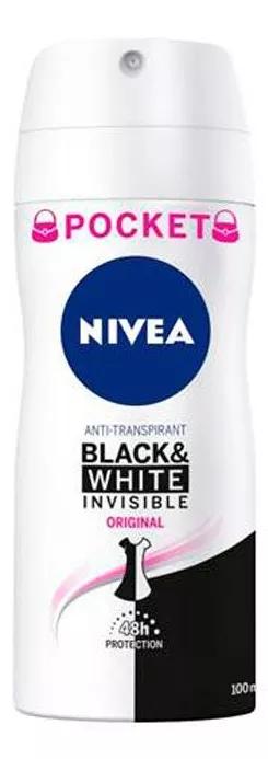 Nivea desodorizante Spray Black And White invisívelOriginal 100ml