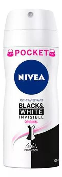 Imagen de Nivea Desodorante Spray Black and White Invisible Original 100 ml