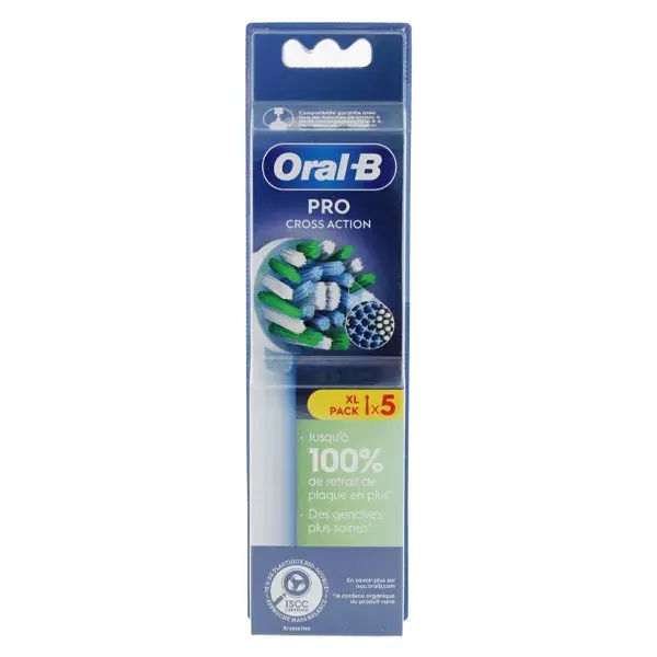 Oral-B Pro Cross Action Brossettes Pour Brosse À Dents, Pack De 5 Unités