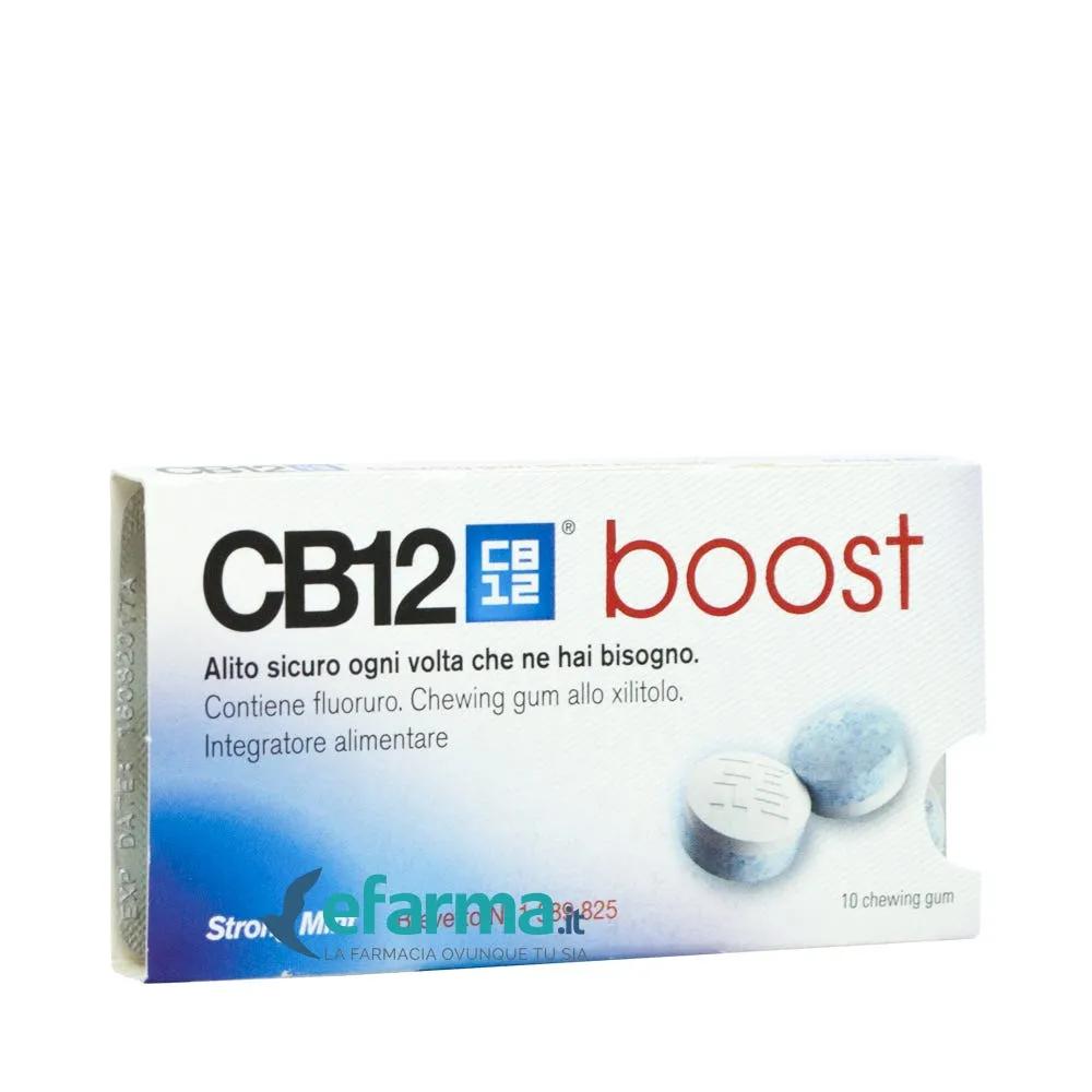 CB12 Boost Chewing-Gum Allo Xilitolo 10 Gomme Masticabili Menta