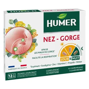 Humer Naso e Gola Giorno e Notte 15 Compresse