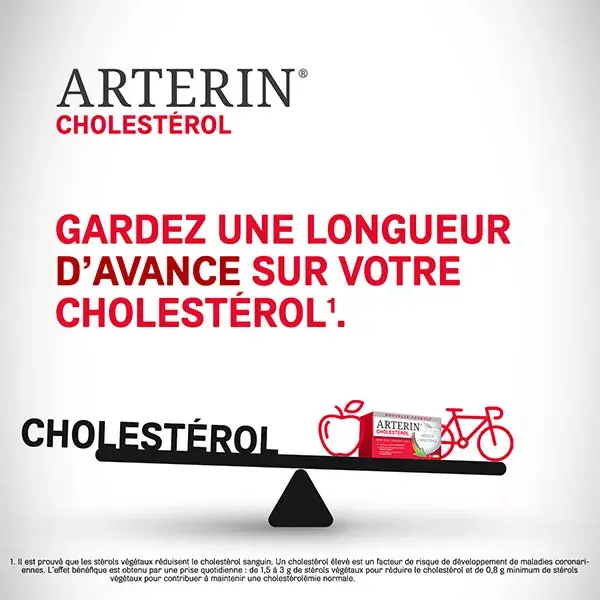 Arterin Cholestérol Avec Actifs d'Origine Naturelle 90 Comprimés