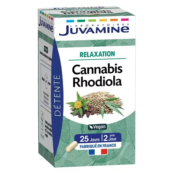 Juvamine Cannabis et Rhodiola 50 gélules végétales