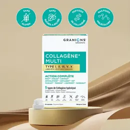 GRANIONS - MULTI Collagene + 5 Types de Collagène - 20 études cliniques - 1 mois