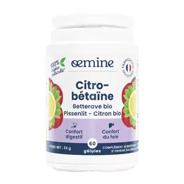 Oemine Citro-Bétaïne Confort Digestif et Confort du Foie 60 gélules