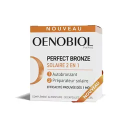 OENOBIOL PERFECT BRONZE SOLAIRE 2EN1 Autobronzant & Préparateur solaire 30cps