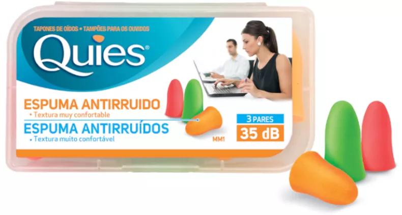 Quies Tapones Oídos de Espuma 6 uds