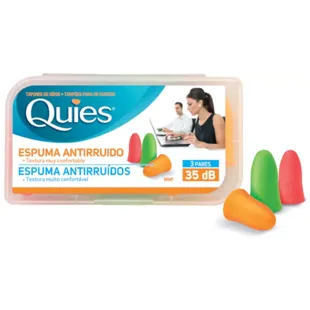 Quies Tapones Oídos de Espuma 6 uds