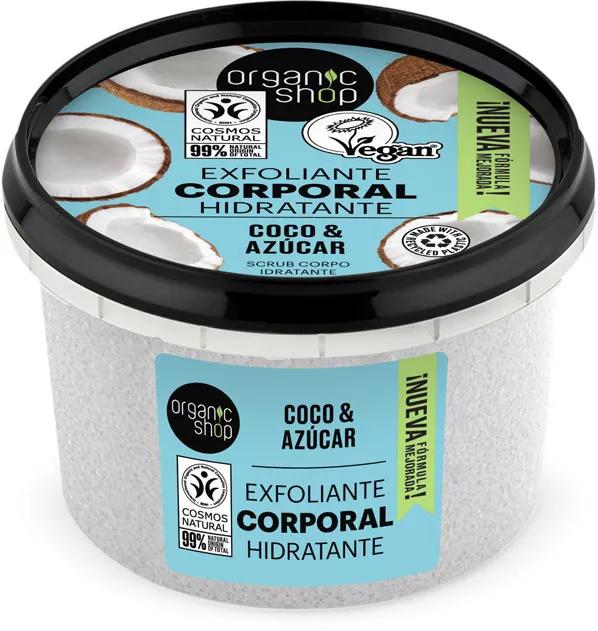 Organic Shop Exfoliante Corporal Hidratante Coco e Azúcar 250 ml