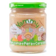Yammy Tarrito Manzana, Pera y Cereales 100% Ecológico 195 gr