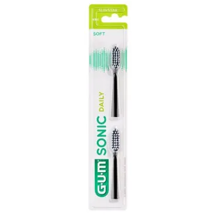 Gum Sonic Daily Replacement Brush 4110 Preto 2 Unidades
