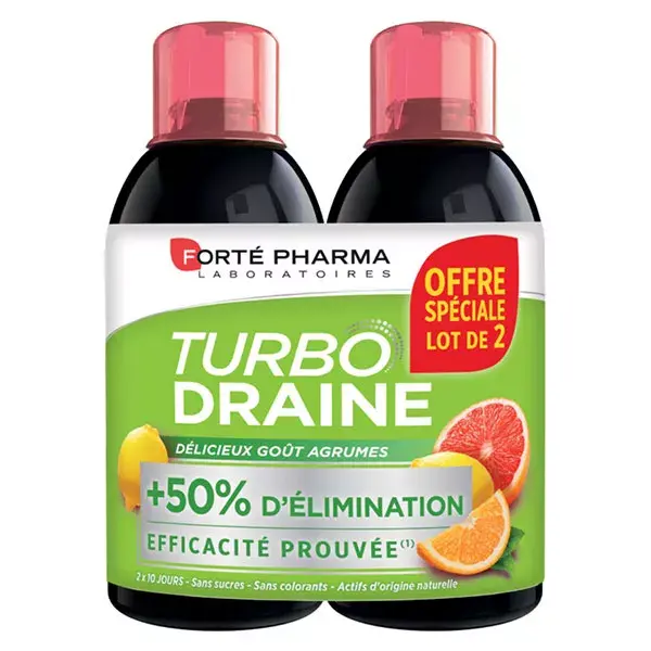 Forte Pharma Turbodraine Cítricos Lote de 2 x 500ml