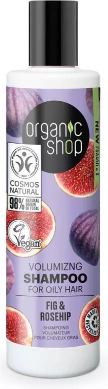 Organic Shop Shampoo Volume Cabelo Óleoso Figo e Rosa Mosqueta 280 ml