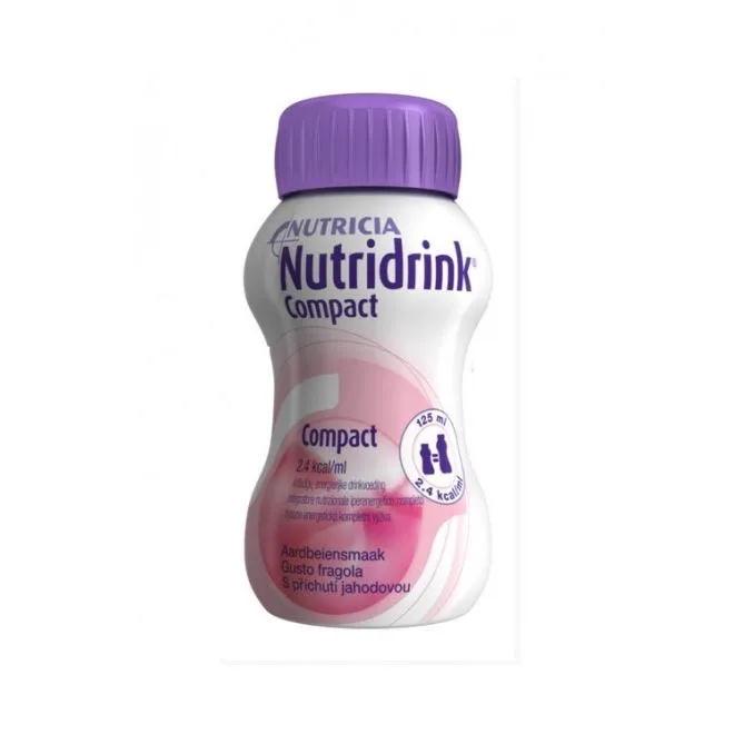 Nutridrink Compact Integratore Nutrizionale Gusto Fragola 4x125 ml