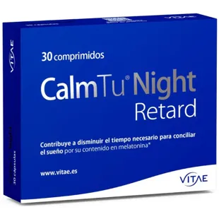 Vitae CalmTu Night Retard with Valerian and Melatonin 30 Tablets