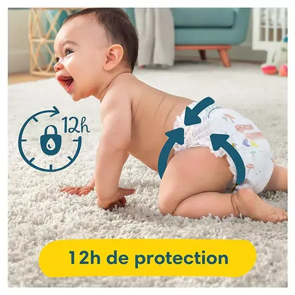 Pampers Premium Protection Taille 4 Couches x25 9kg - 14kg Notre N°1 Pour Le Confort & La Protection
