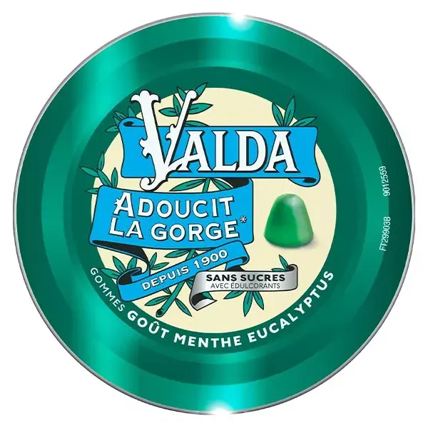 Valda Sugar-Free Gums Mint Eucalyptus Softens the Throat 140g