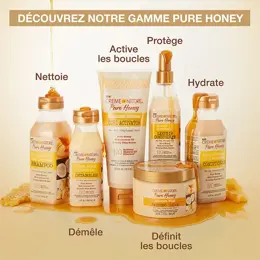 Creme of nature, Pure Honey, Après-shampoing nourrissant & démêlant, 355ml