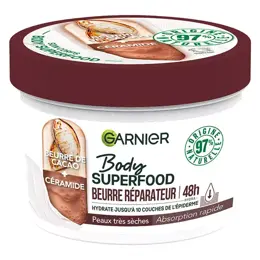 Garnier Body Superfood Beurre Réparateur Cacao Céramide 380ml