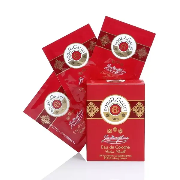 Roger & Gallet Cologne Jean-Marie Farina10 wipes refreshing water
