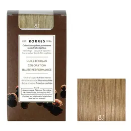 Korres Capillaire Coloration Permanente Blond Clair Cendré 8.1