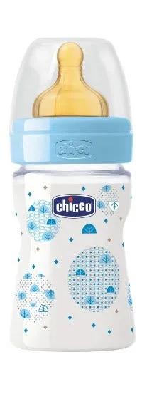 Chicco Biberon Well Being Poliporopilene Boy Caucciu 150 ml