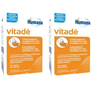 Humana Baby Vitadé Vitamin D and DHA for Children 2x15 ml