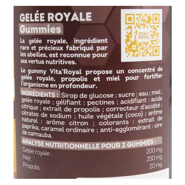 Vitavea Vita'Royal Royal Jelly Immunity Tone Vitality 30 gummies