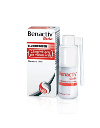 Benactiv Gola Spray Per Mucosa Orale 2,5 mg/ml Flurbiprofene 15 ml