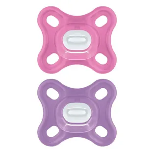 MAM Comfort Ciuccio Fisiologico +0m Rosa Lotto di 2 + Scatola di Sterilizzazione