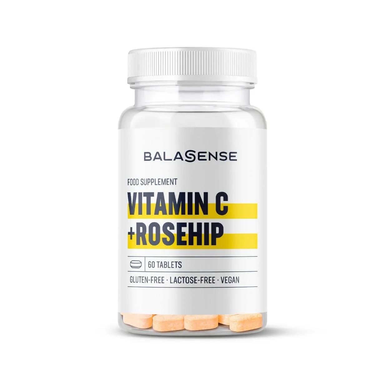 Balasense Vitamin C +Rosehip Integratore 60 Compresse