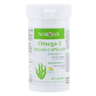 Norsan Oméga 3 Vegan 1700mg Olio d'Alga 80 capsule