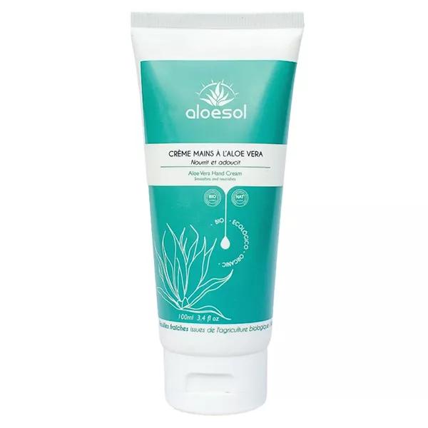 Crema mani nutriente Aloesol con aloe vera biologica 100 ml