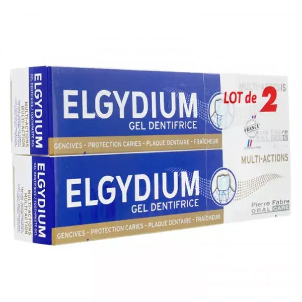 Elgydium Dentifricio Multi Azione Lotto di 2 x 75ml