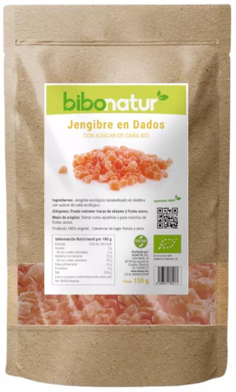 Bibonatur Gengibre em Cubos com Açúcar de Cana Bio 150 gr