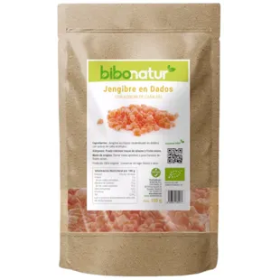 Bibonatur Jengibre en Dados con Azúcar de Caña Bio 150 gr