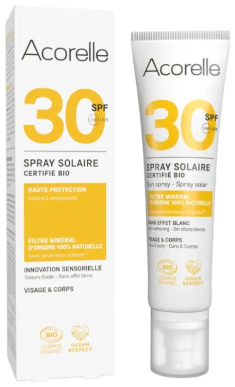 Zonnespray SPF30 BIO Acorelle 100ml