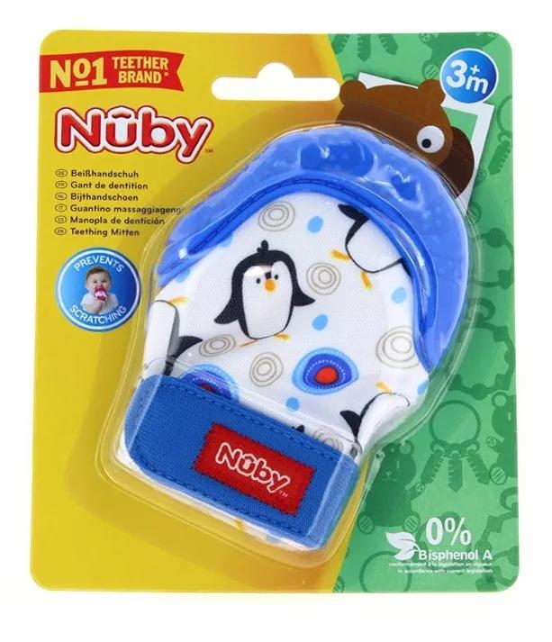 Nûby Bijtringwant +3m Blauwe kleur